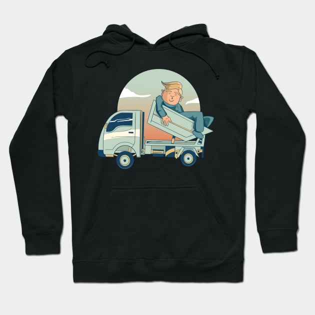 Joe biden 2020 - Dumptruck Trump Loser Hoodie by Kali Space